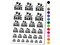 Great Dane Dog Paw Prints Fun Text Temporary Tattoo Water Resistant Fake Body Art Set Collection